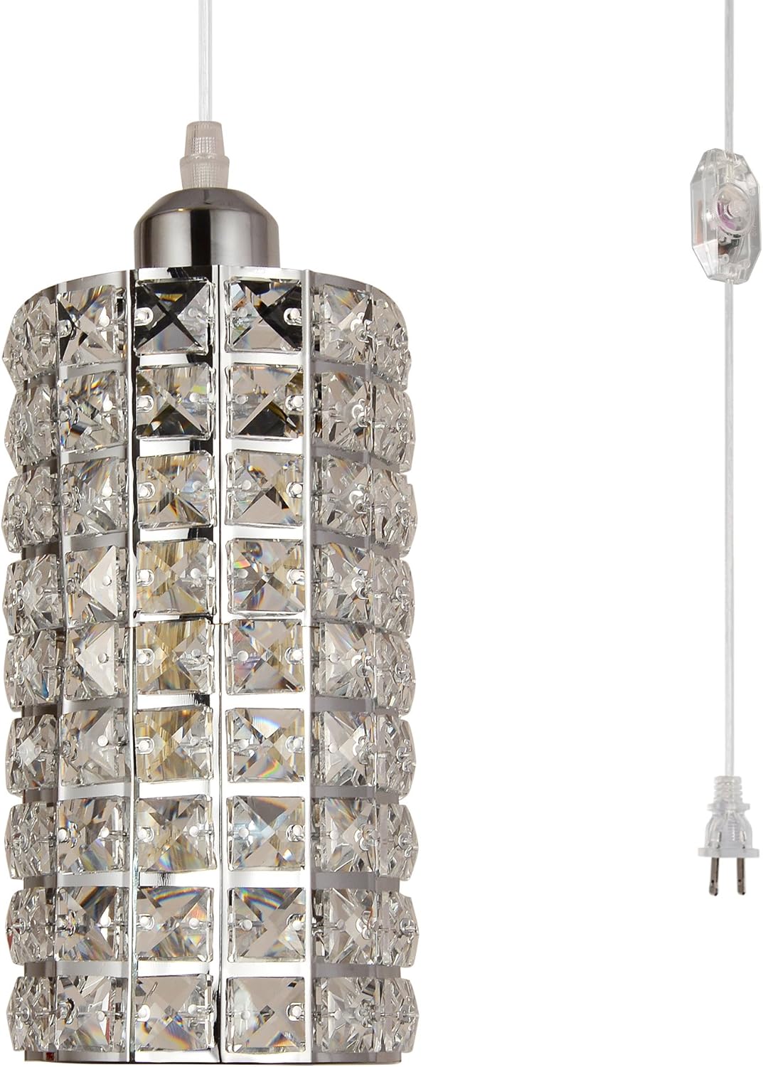 HMVPL Pendant Lighting Fixtures with Plug in Hanging Cord and Dimmer