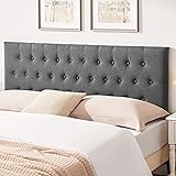 Huatean Home Upholstered King Headboard, Button