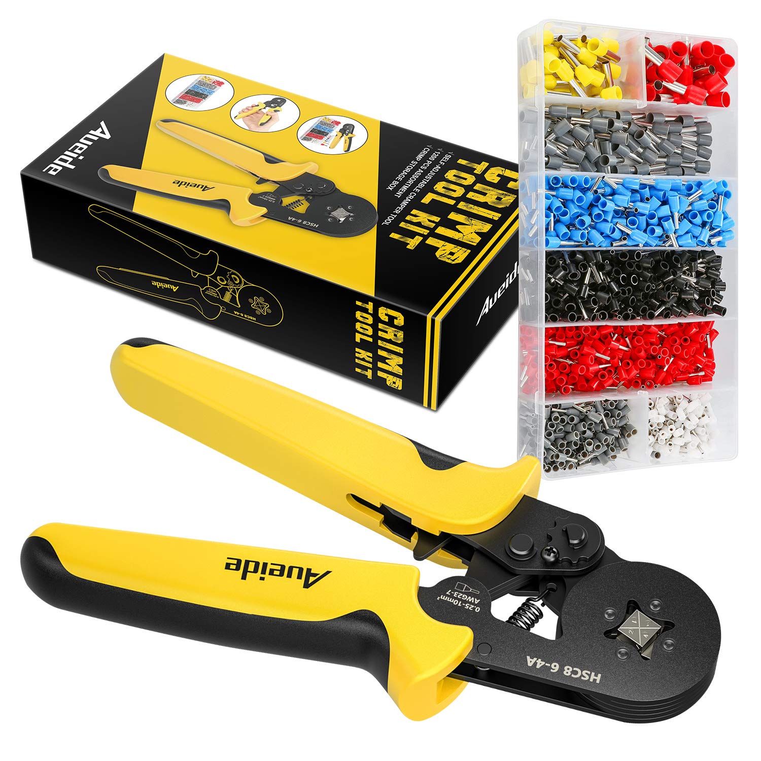 Buy Crimper Plier Set, Aueide SelfAdjustable Ratchet 0.2510mm² Wire