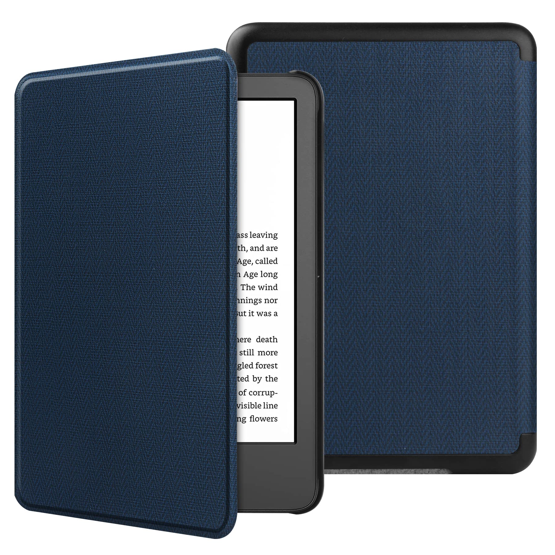 VOVIPO Slimshell Protective Case for All-new Kindle 6 Inch(Fits 2024 and 2022 Releases only,Thin and Lightweight, Foldable Protective Cover-Navy
