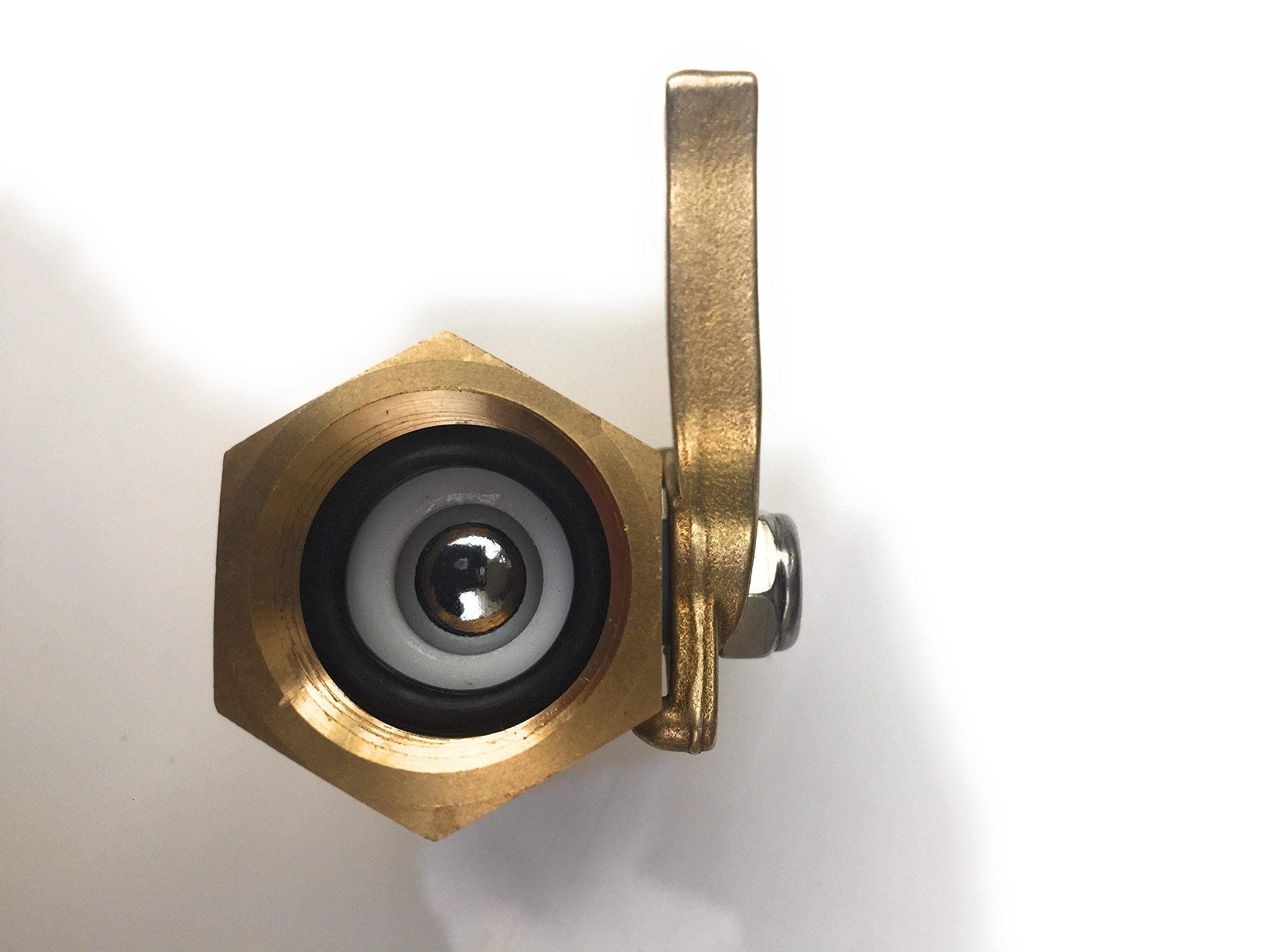 Industrial Grade Garden Hose Shut Off Valve, Heavy Duty Solid Brass