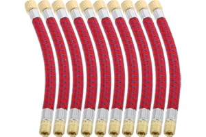 CIYODO 10pcs Mini Pump Replacement Hose Extension Tube with Nozzle Pump Accessories for Soccer Rugby Ball