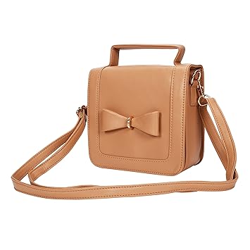 Yark Leather 16.9926 cms Tan Messenger Bag (WF1401Tan)