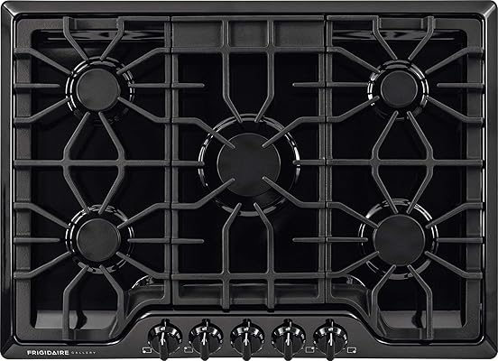 Frigidaire FGGC3047QB Gallery 30-Inch Gas Cooktop, Black