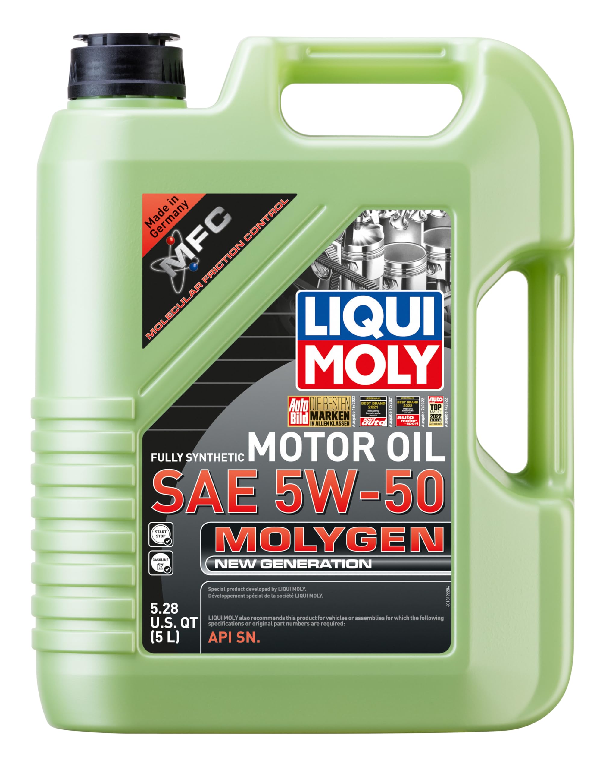 Liqui Moly 20310 Molygen New Generation SAE 5W-50-5 Liter