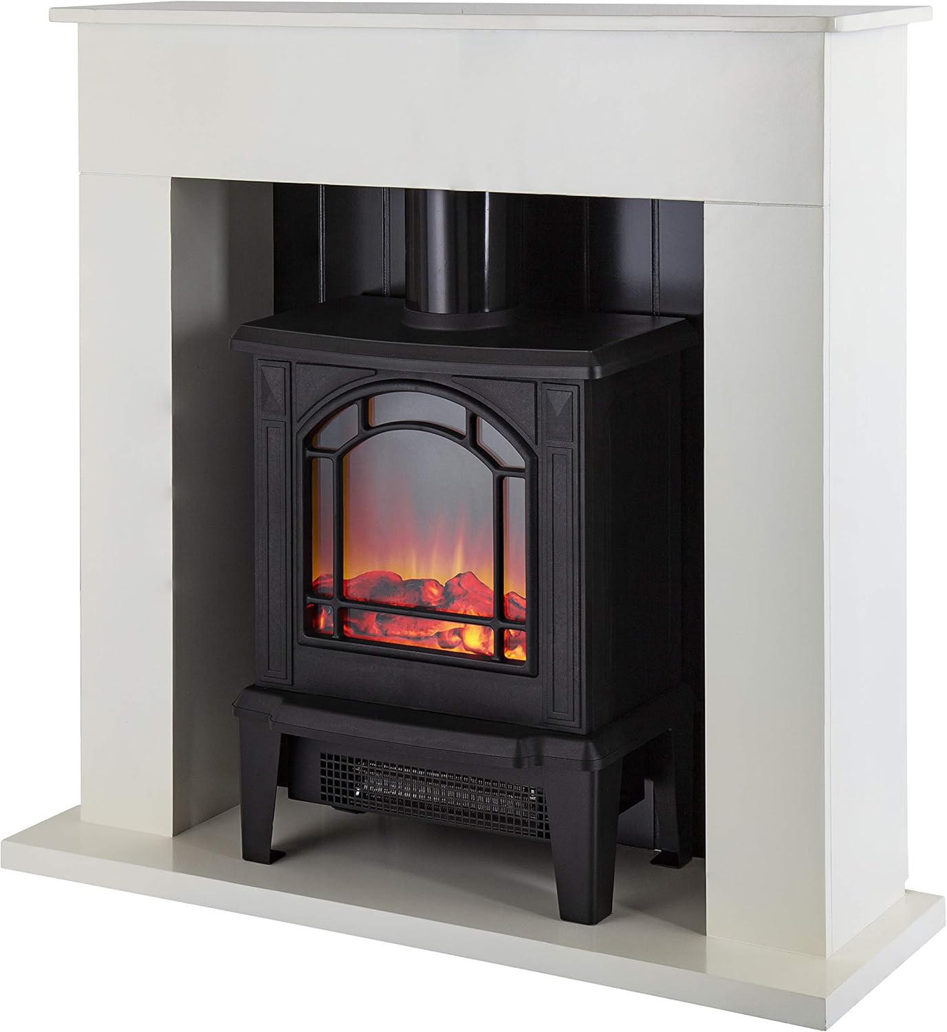 Super Saturday Warmlite WL45037W Electric Ealing Fireplace Suite With