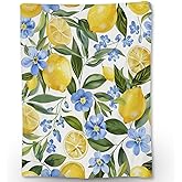 Ti Caldi Lemon & Flowers Blanket, Soft Fuzzy Lightweight Flannel Throw Blanket Perfect for Couch, Bed, Travel & Outdoor Use, Warm Fluffy Cozy Decor Blankets for Women Men 60×50 in