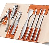 MR.GREEN Pedicure Knife Set Professional Ingrown Toenail Clippers Foot Care Tools Stainless Steel Nail Cuticle Nippers Remover Kits (8 Pcs Set)