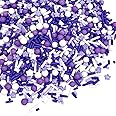 Manvscakes Sprinkles- Edible Cake and Cupcake Sprinkles with Assorted Shapes and Sizes, Metallic Sprinkle Mix for Cookies, Ice Cream, Cake and Cupcake Decorating, 4 oz (Purple and Silver)