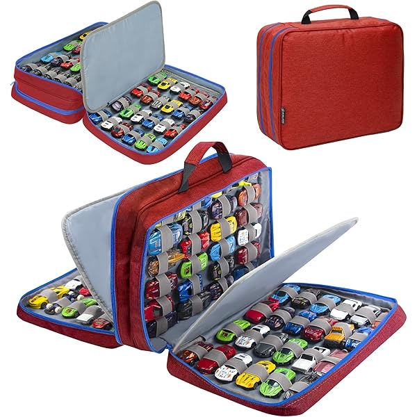 Estuche De Almacenamiento EVA Para Coches De Juguete | Bolsa Con Correas Elásticas Para Hasta 36 Mini Coches, Ideal Para Coleccionistas