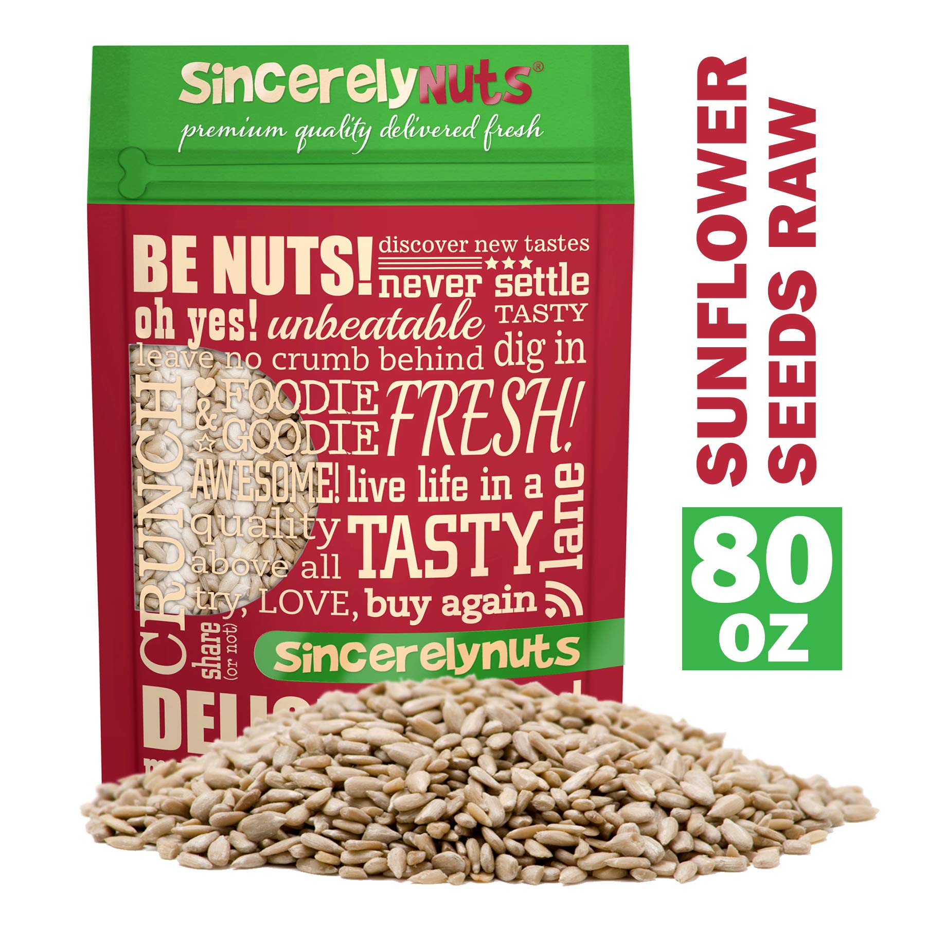Sincerely Nuts Sunflower Seed Kernels Raw (No Shell) (5lb bag