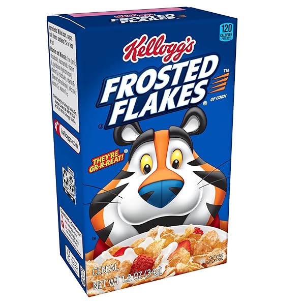 KELLOGG’S FROSTED FLAKES, BREAKFAST CEREAL, ORIGINAL, 1.2OZ (70...