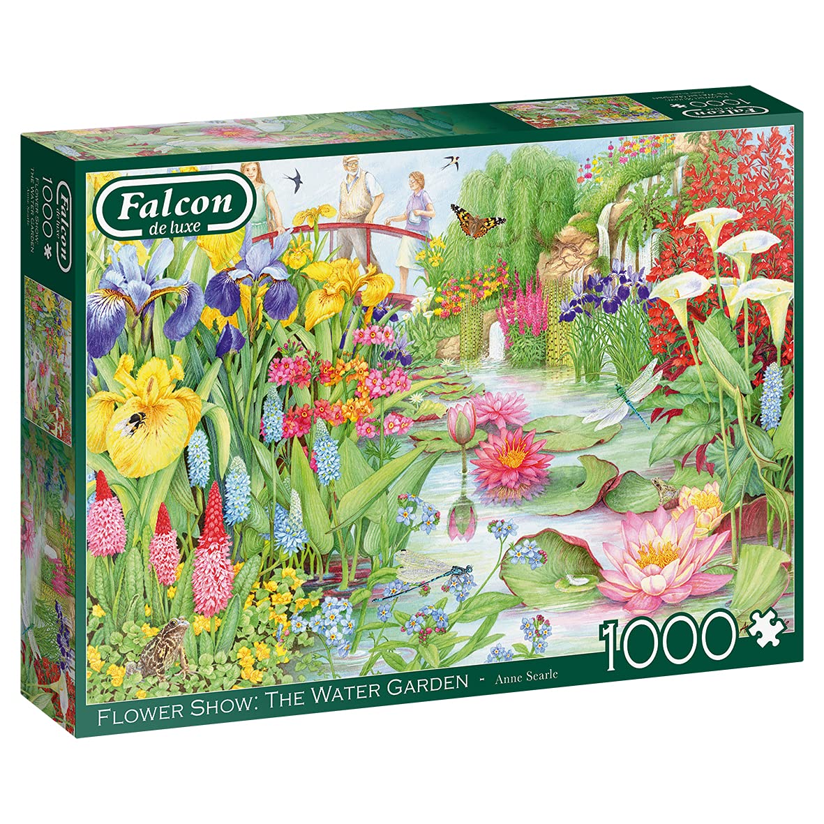 Jumbo, Falcon de luxe - Flower Show 'The Water Gardens', Jigsaw Puzzles for Adults, 1,000 piece