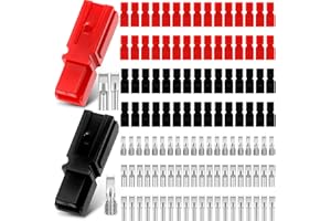 Relaxweex 120 Pcs 15A/30A/45 Amp Power Connectors Assortment Kit Power Connectors Quick Disconnect Battery Modular Terminals
