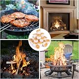 KINSPORY 24 Natural Firelighters 10 Min+ Burn, 1kg Kindling Wood, Wax Fire view 6