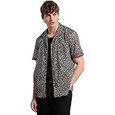 Michael Kors Men's Short Sleeve Relaxed Fit Linen Shirt