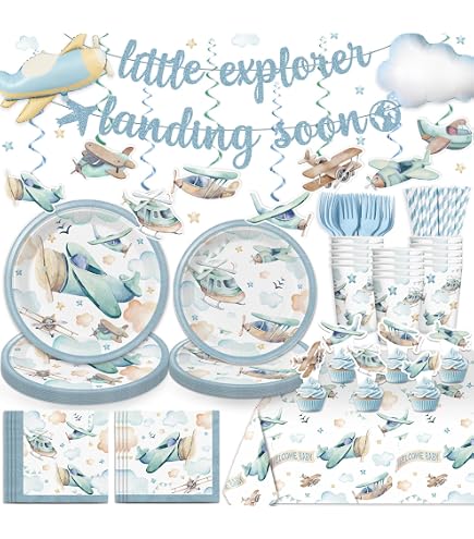 Baby Shower Diaper Raffle Game Kit – Airplane & Hot Air Balloon Design, Includes 50 Tickets & 1 Standing Sign, 5x7 Inch - View #10