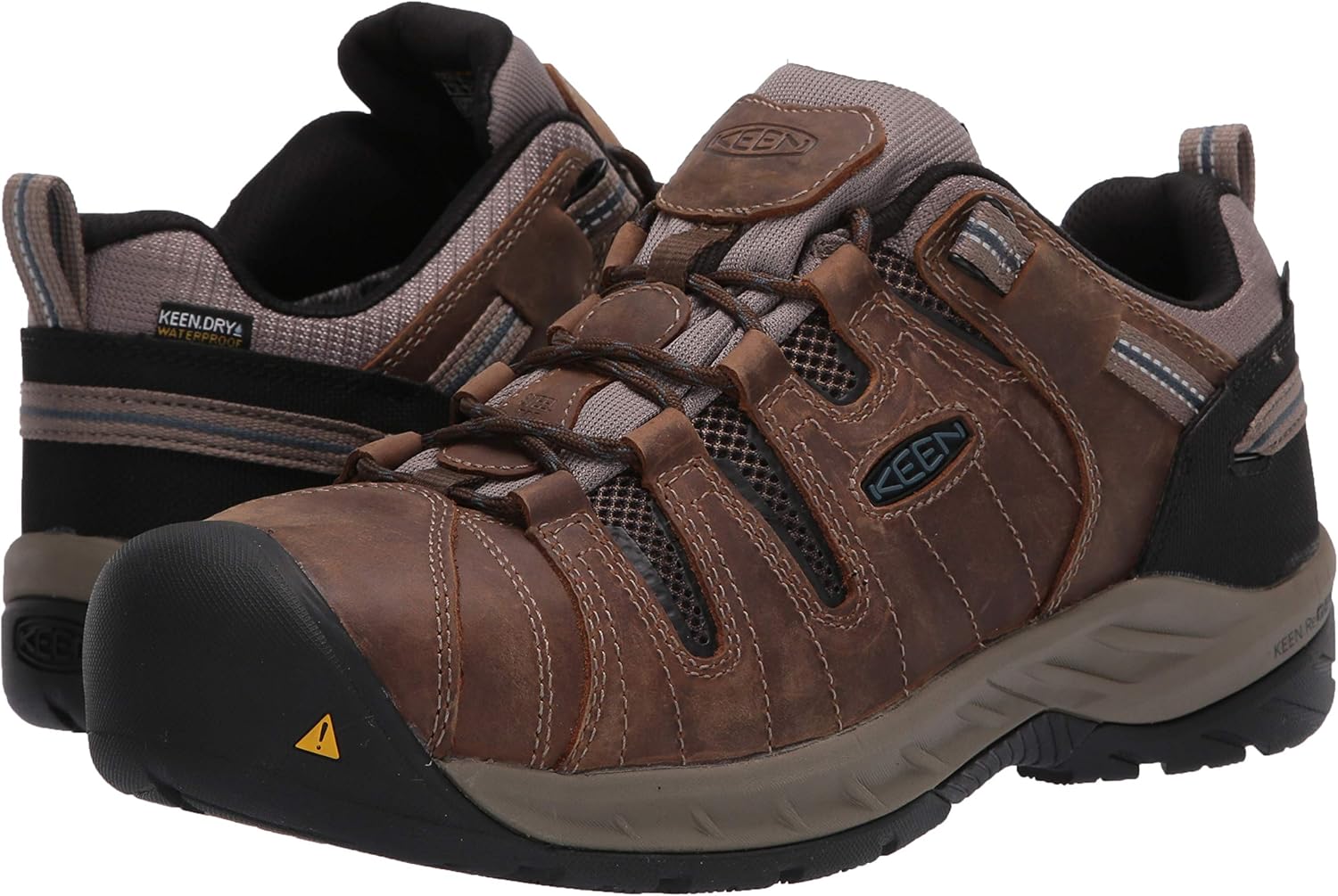 KEEN Utility Men's Flint 2 Low Steel Toe Waterproof Non Slip Work Shoe: Shoes