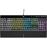 CORSAIR K55 RGB PRO-Dynamic RGB Backlighting - Six Macro Keys with Elgato Stream Deck Software Integration-IP42 Dust and Spil