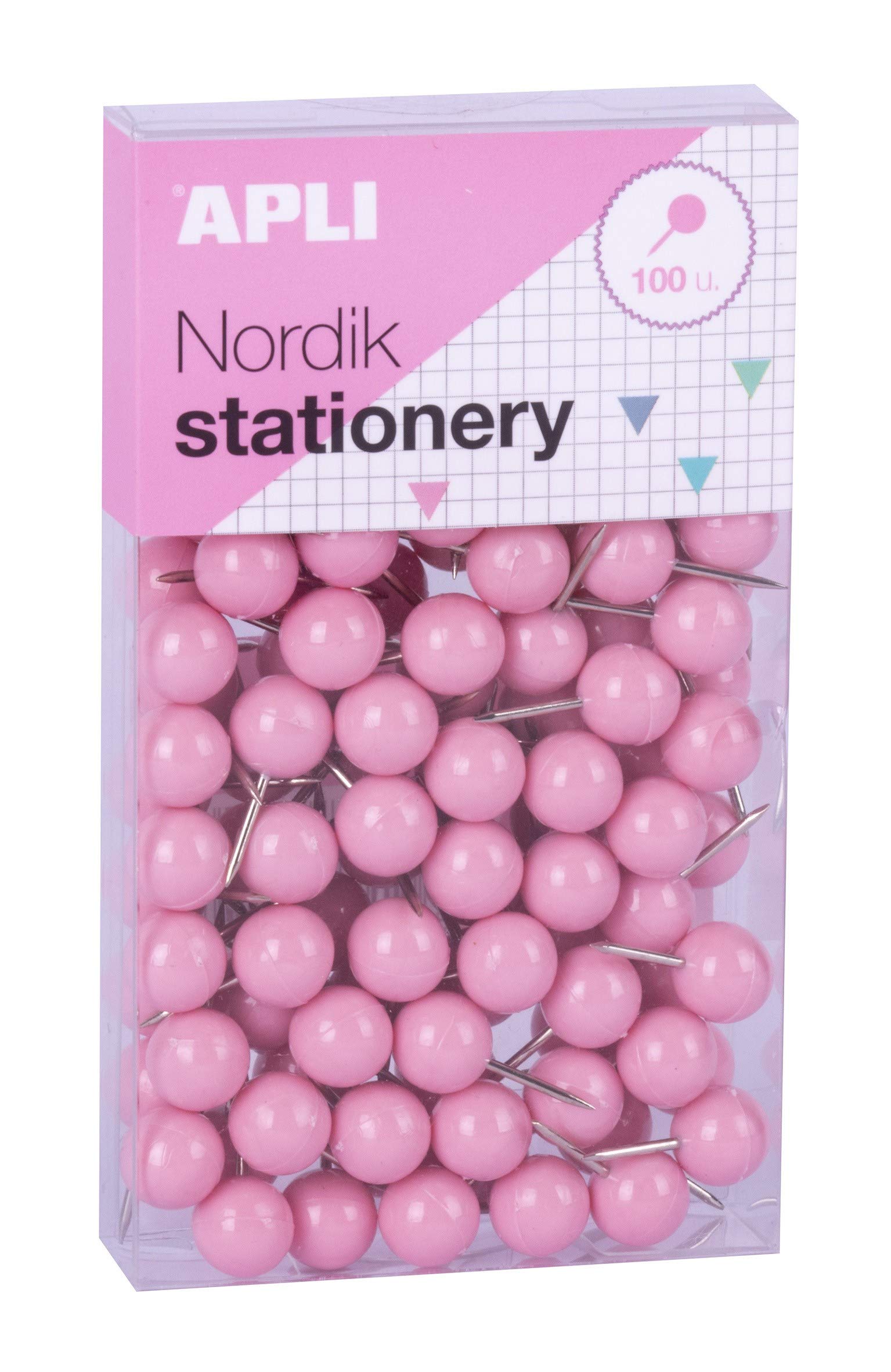 4 Boxes of 100 Round Needles Ø9mmx 20 mm Colours Pastel Apli 18150