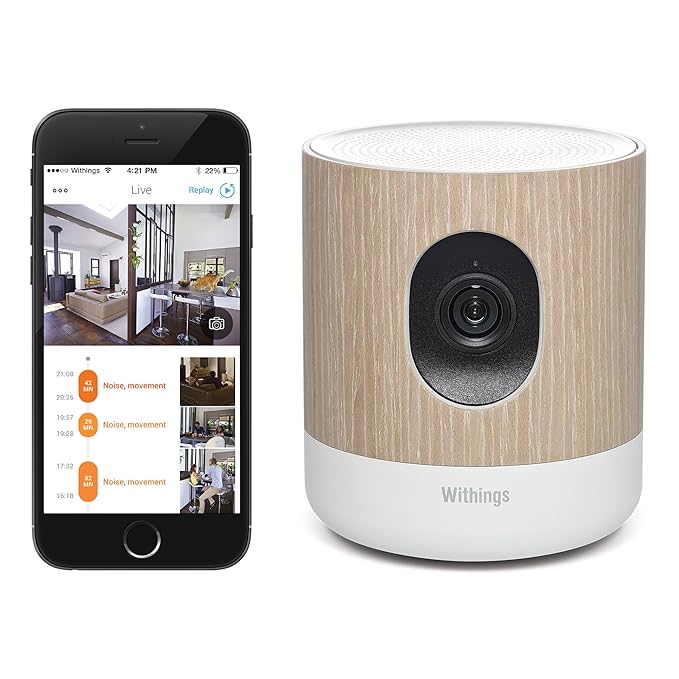 Withings Home HD WLAN Überwachungs-Kamera mit Luftqualitäts-Sensoren