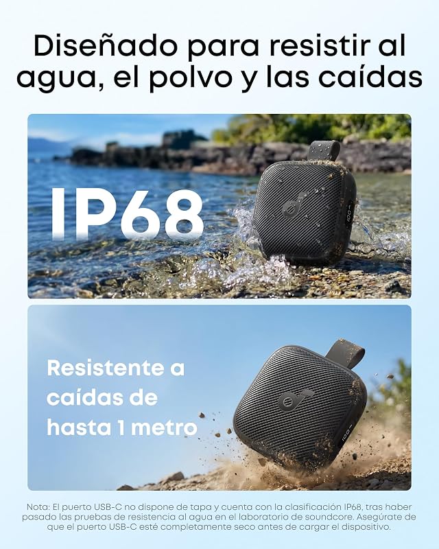Coluna portátil Anker Boom Go 3i, 5W, 24H, IP68