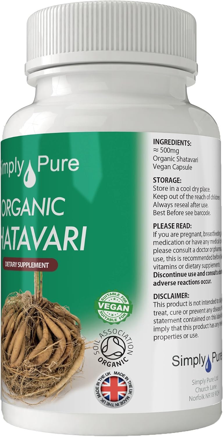 Simply Pure Organic Shatavari for Women's Health & Vitality, 90 count (Pack of 1) - Image 5