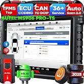 Autel Scanner MaxiSYS MS906 PRO-TS, 2026 Same as MS906 PRO2-TS MK906S PRO2-TS Up of MP900TS MS906MAX MS906PRO, V2.0 Full TPMS &amp; ECU C0ding, Bidirectional Scan Tool, 36+ Service, CAN FD&amp;DoIP, FCA OS 10