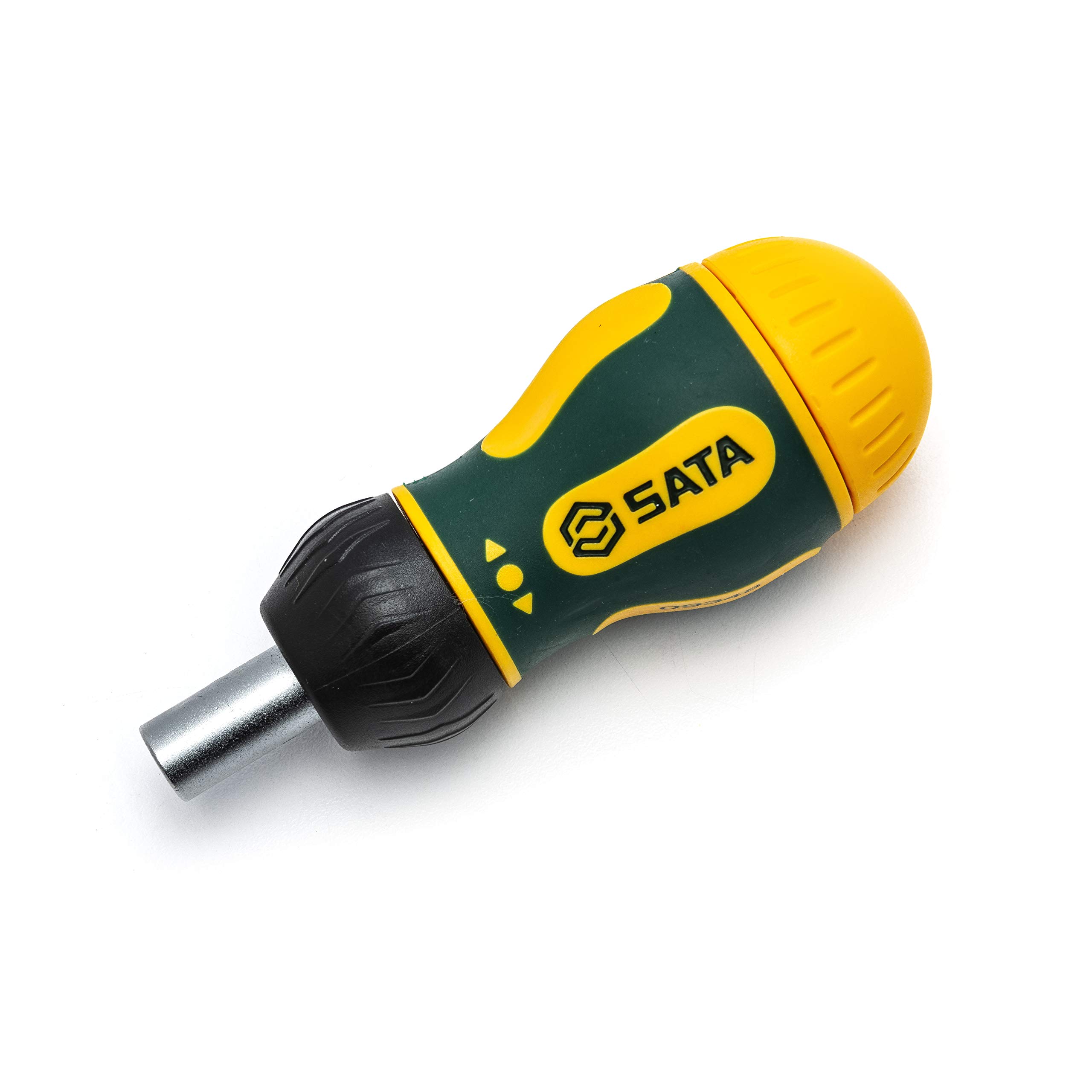 SATA ST09348 6In1 Stubby Ratcheting Screwdriver Set with Smooth Ratcheting Mechanism and Three Settings