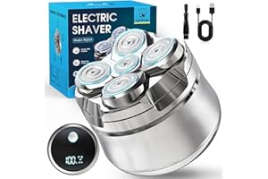 Luctry Head Shavers for Bald Men, Magnetic Electric Razor Hair Trimmer for Men Cordless Rechargeable Electric Shavers for Men 100% Waterproof Dry & Wet Beard Grooming Kit with Led Display