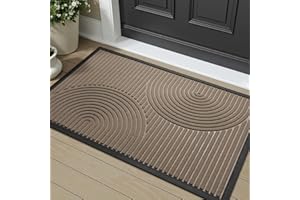 Front Door Mat Outdoor Mat Indoor Doormat for Entrance Mat Entryway Rug Heavy Duty Non Slip Rubber Absorbent Entry Rug Dirt S