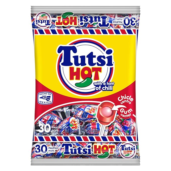 Tutsi Pop Tutsi Pops Hot Mexican Candy Pops with Cherry