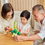 PlanToys Balancing Cactus Game - Wooden Stacking Toy for Kids view 9