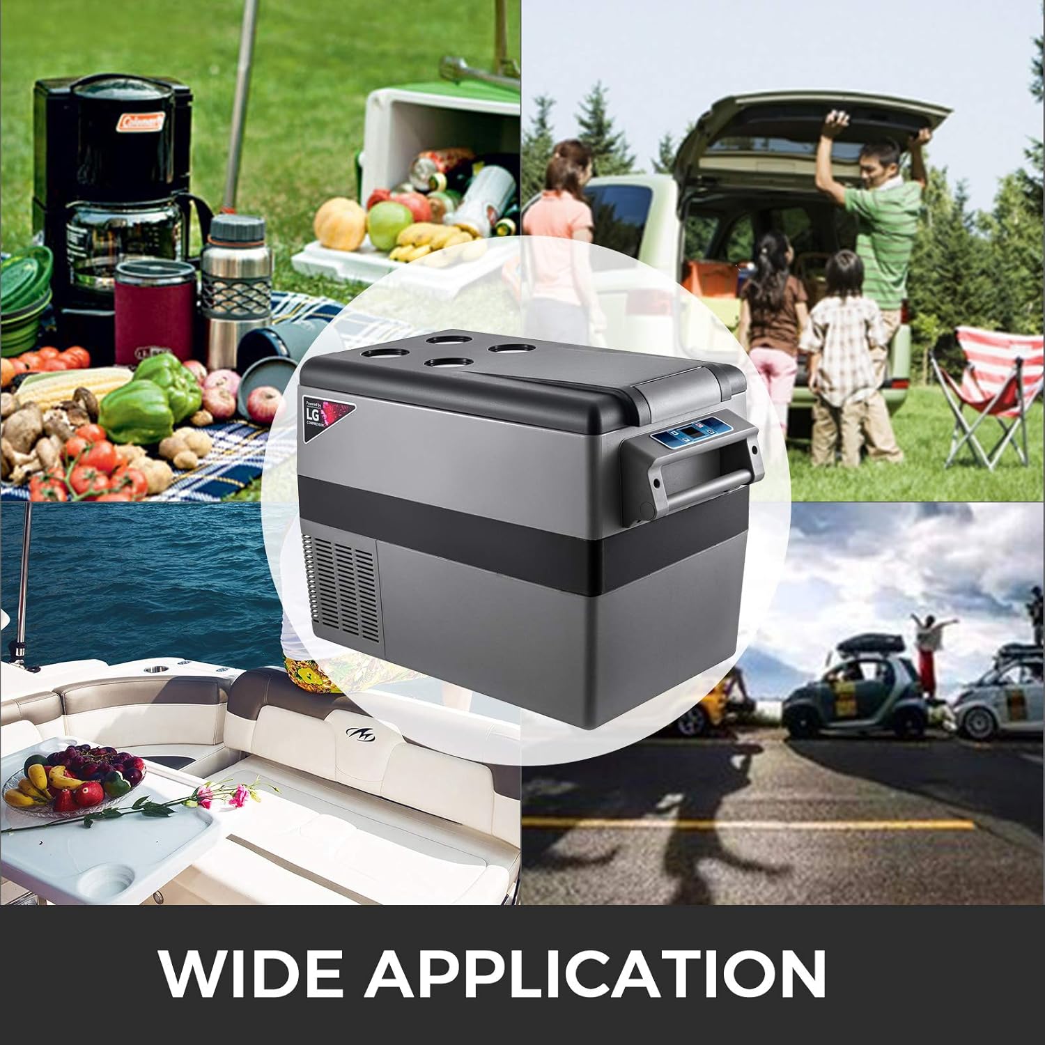 Amazon.es: Anhon Nevera Portatil Coche 45L Nevera de Absorción ...