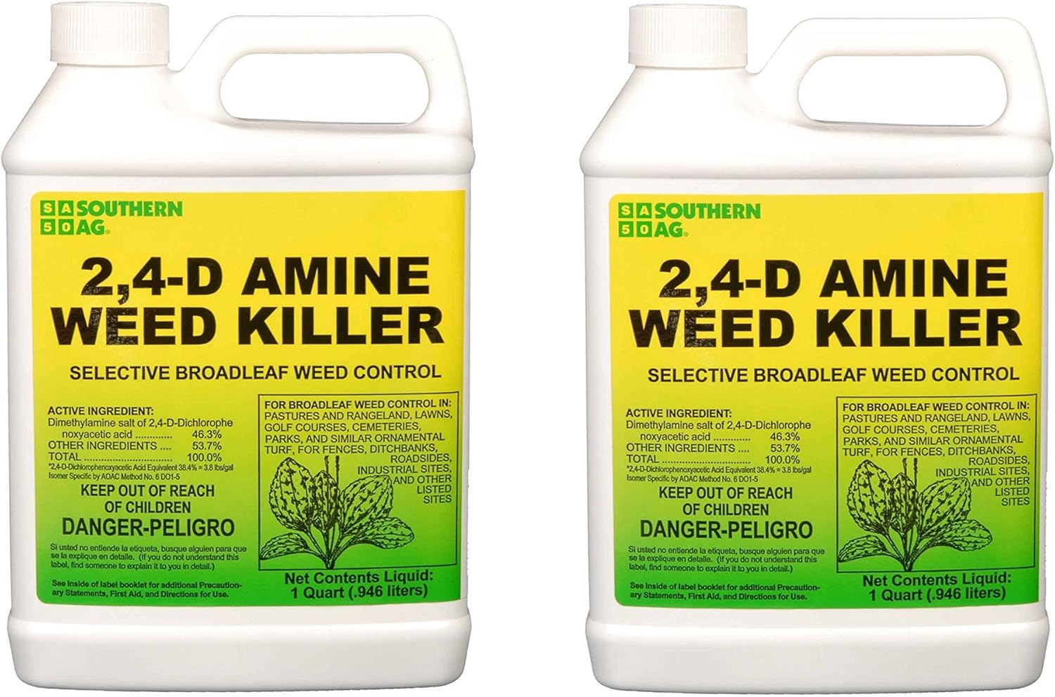 Amazon Com Southern Ag 2 4 D Amine Weed Killer Selective Broadleaf Weed Control Geylnw 2packet 1 Quart Home Kitchen Amazon Com Southern Ag 2 4 D Amine Weed Killer Selective Broadleaf Weed Control Geylnw 2packet 1 Quart Home Kitchen
