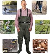 Dr.Fish Waterproof Chest Waders with Boots UK Size 7 Crosswater Belts view 7