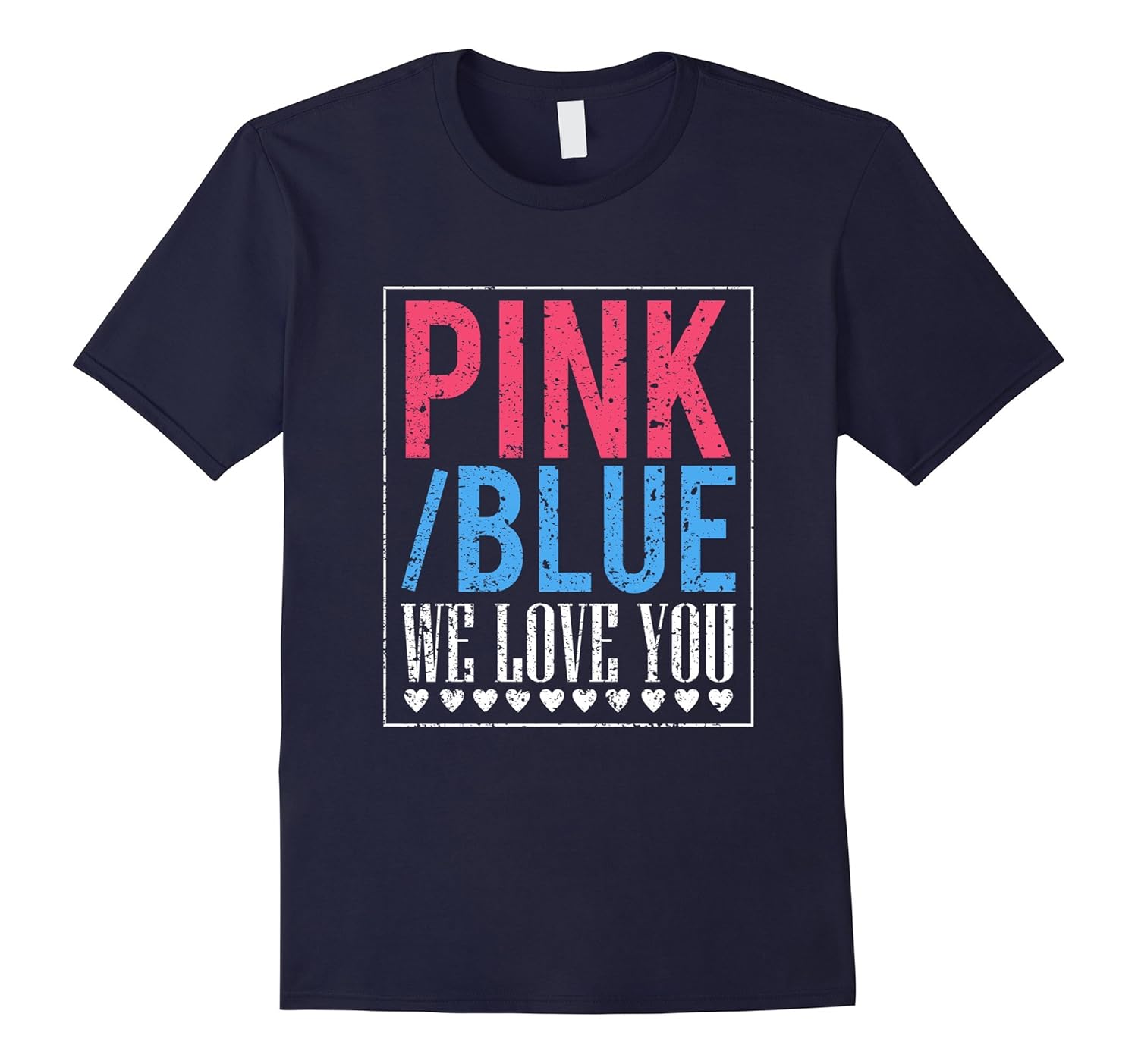 Pink or Blue We Love You Shirt Baby Gender Reveal Party Gift-anz