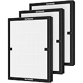 3 Pack E-200 HEPA Air Filter Compatible with LUNINO E-200 Air Purifier Filter Replacement 3 Stage Strong and Efficient Filtration For LUNINO Home Large Room up to 1740sq.ft