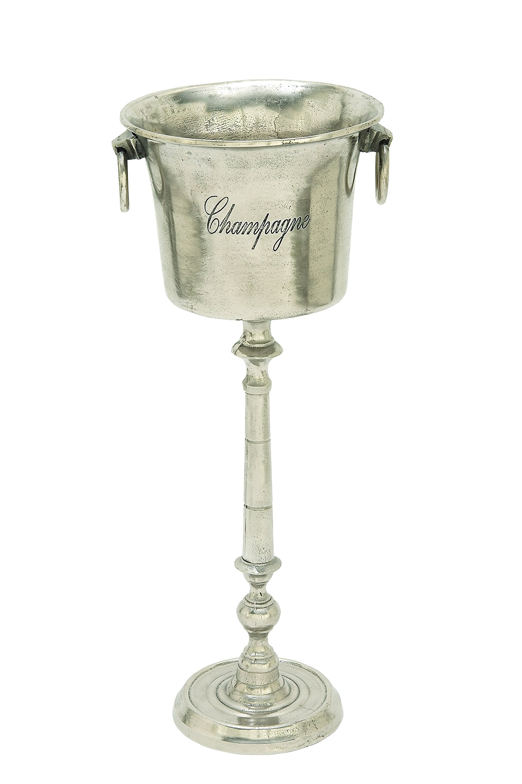 Deco 79 68877 Aluminum Wine Cooler Home Decor Product, 15"W/35"H