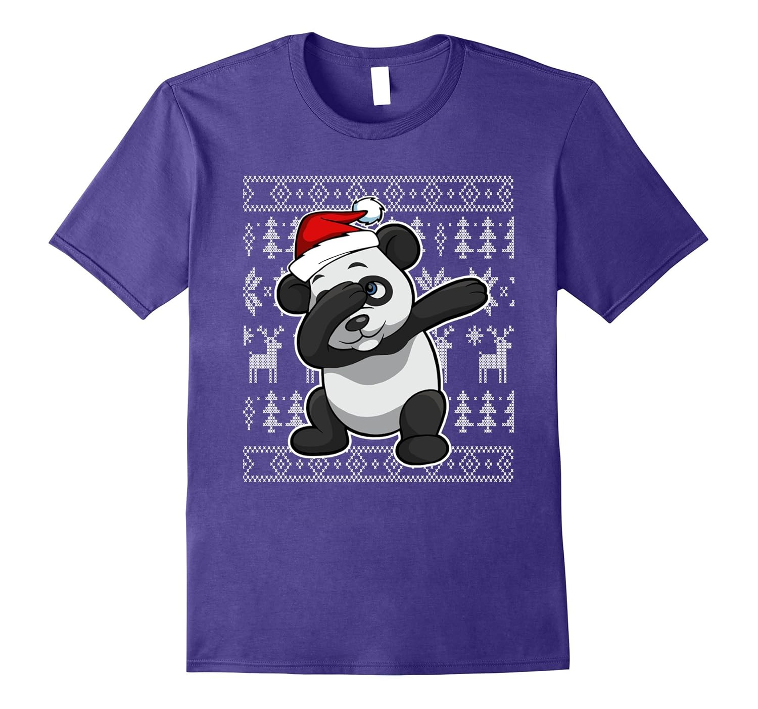 Dabbing Panda T-shirt Panda Christmas Ugly Sweater Shirt-ANZ