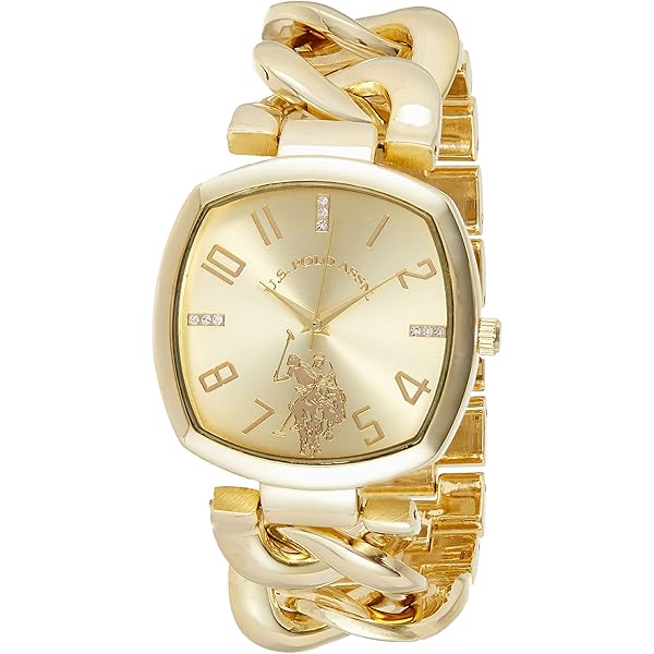 Amazon.com: GUESS Gold-Tone Multi-Chain Bracelet Watch with Self
