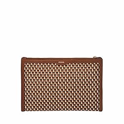 Fossil Women's Gift Faux Leather Pouch, Neutral