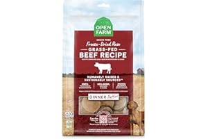 Open Farm Freeze Dried Raw Patties for Dogs, Humanely Raised Meat Recipe with Non-GMO Superfoods and No Artificial Flavors or