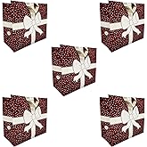 Earthwise Reusable Birthday/Holiday Bags - Totes Extra Large 14.5" H x 16" W x 8.5" D-Gift (Pack of 5)