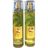 Bath & Body Works and Waikiki Beach Coconut Fine Fragrance Spray Mist Perfume Gift Set - Value Pack Lot of 2 (Waikiki Coconut), 4 Ounce (Pack 2), 8.0 fluid_ounces, 1.15 pounds