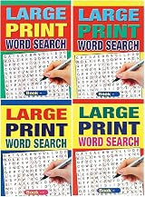WF Graham Set of 4 Large Print Word Search Books A5 74 Pages Each view 1