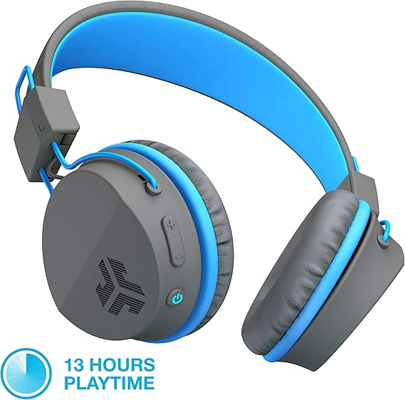 JLab Audio JBuddies Studio Bluetooth Wireless Folding Headphones Gray