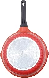 INTIGNIS 3-in-1 Deep Non-Stick Frying Pan with Lid 24 cm GREBLON Ceramic Orange view 8