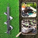 PTPTRATE Earth Auger Drill Bit Planter Digger Garden Planting Tool 8x30cm view 7