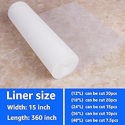 PABUSIOR Shelf Liners for Kitchen Cabinets - Clear